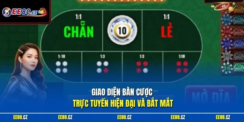 Giao diện bàn cược trực tuyến hiện đại và bắt mắt